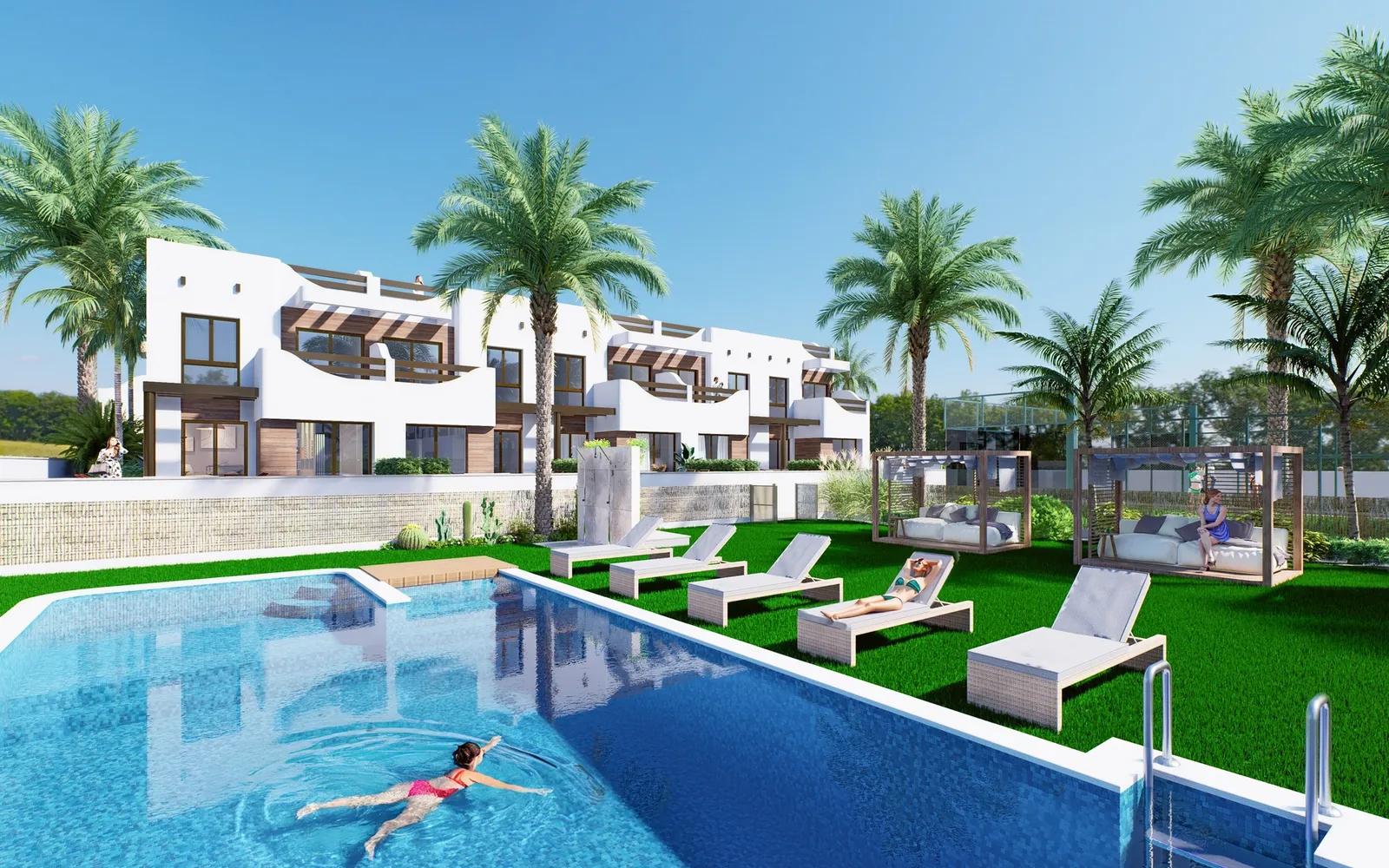 Bungalow planta baja de 2 dormitorios en Pilar de la Horadada, Costa Blanca — foto 1 de 1