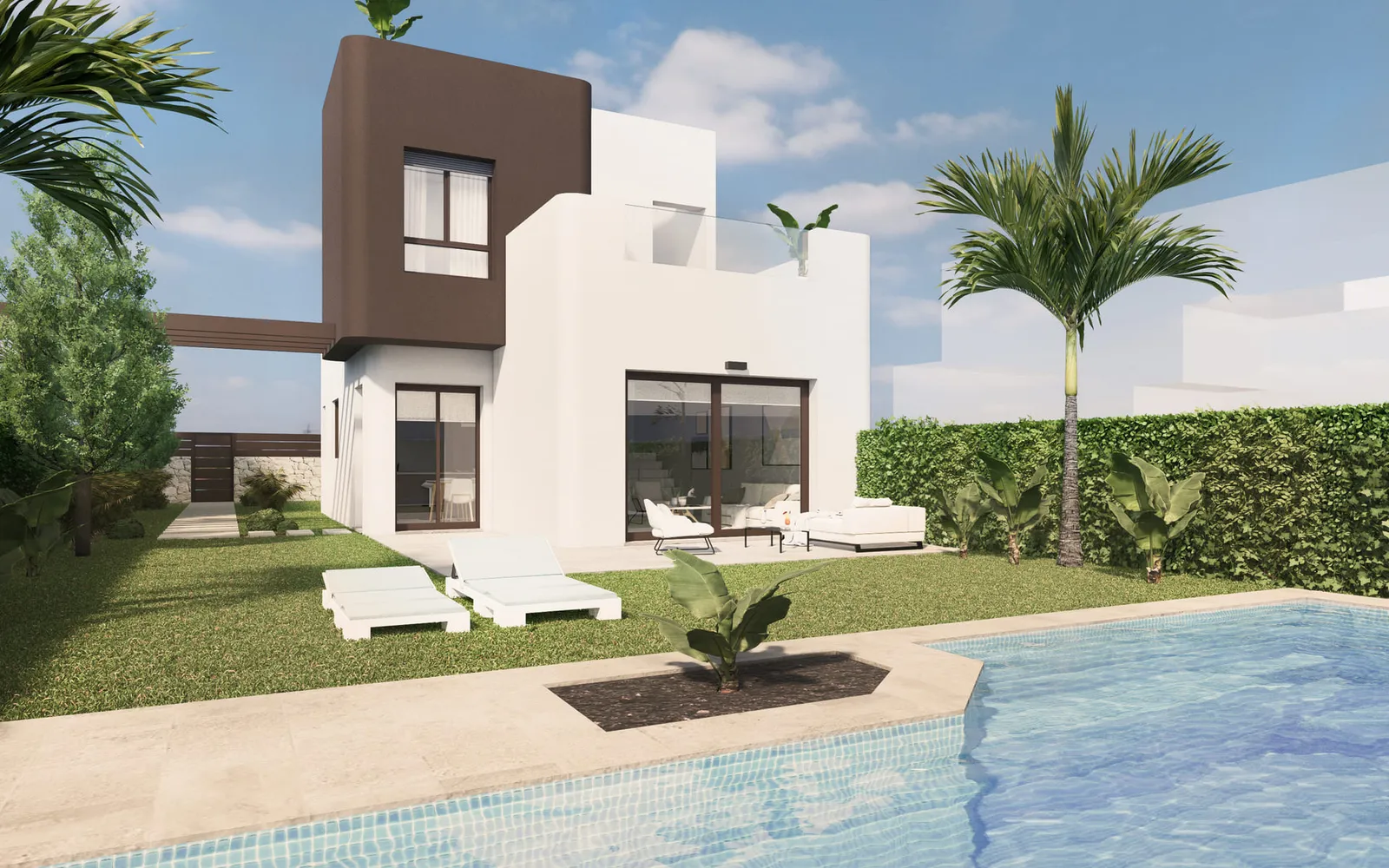 Freistehende Villa mit 3 Schlafzimmern in Pilar de la Horadada, Costa Blanca — Foto 1 von 1