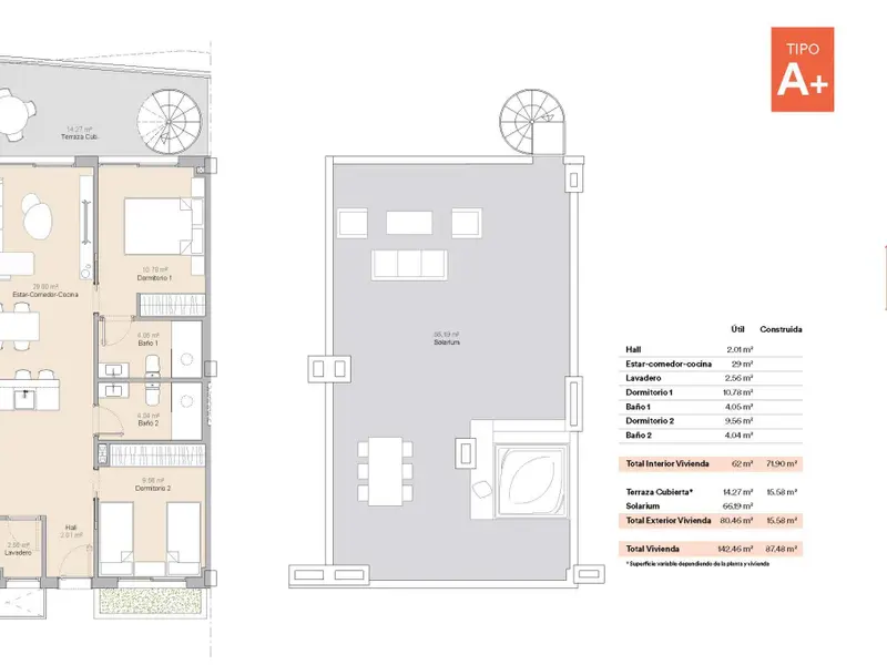 Penthouse with 2 bedrooms in La Nucía, Costa Blanca — photo 19 of 19