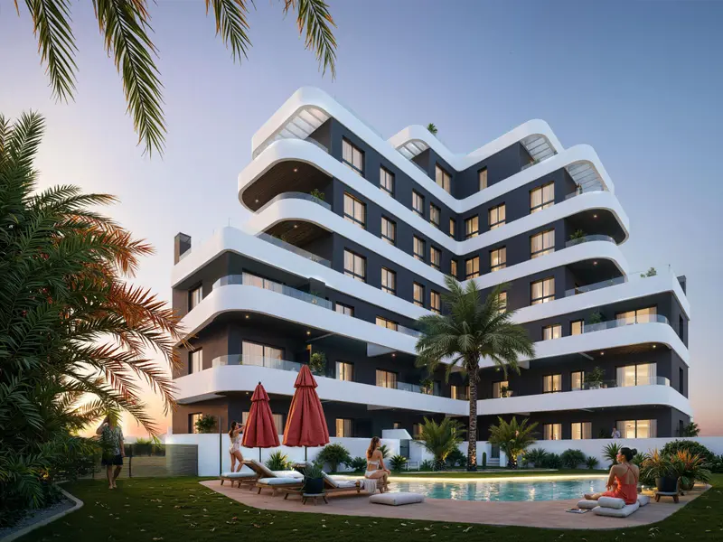 Penthouse mit 3 Schlafzimmern in Guardamar del Segura, Costa Blanca — Foto 13 von 21