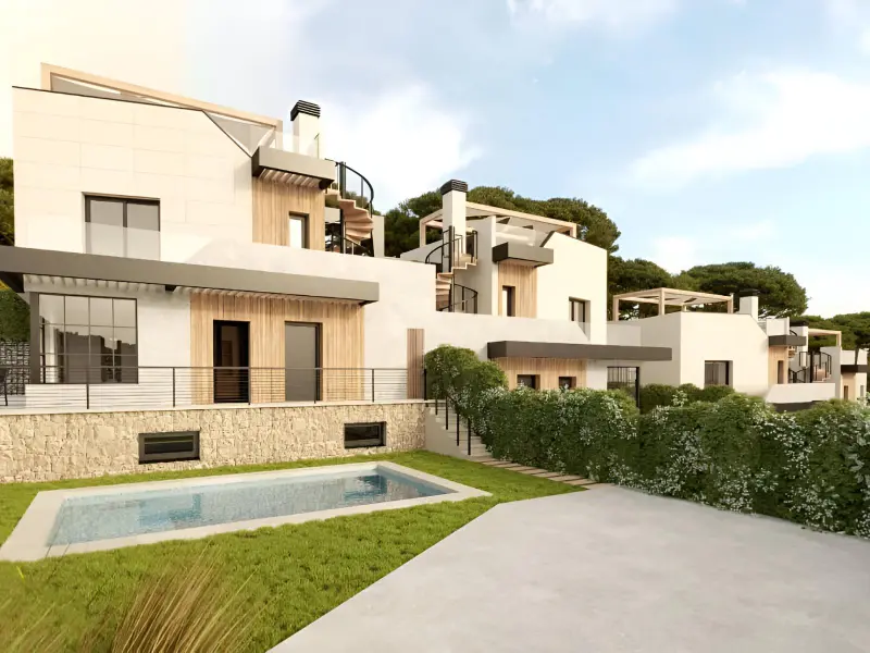 Reihenhaus mit 3 Schlafzimmern in Polop, Costa Blanca — Foto 4 von 26
