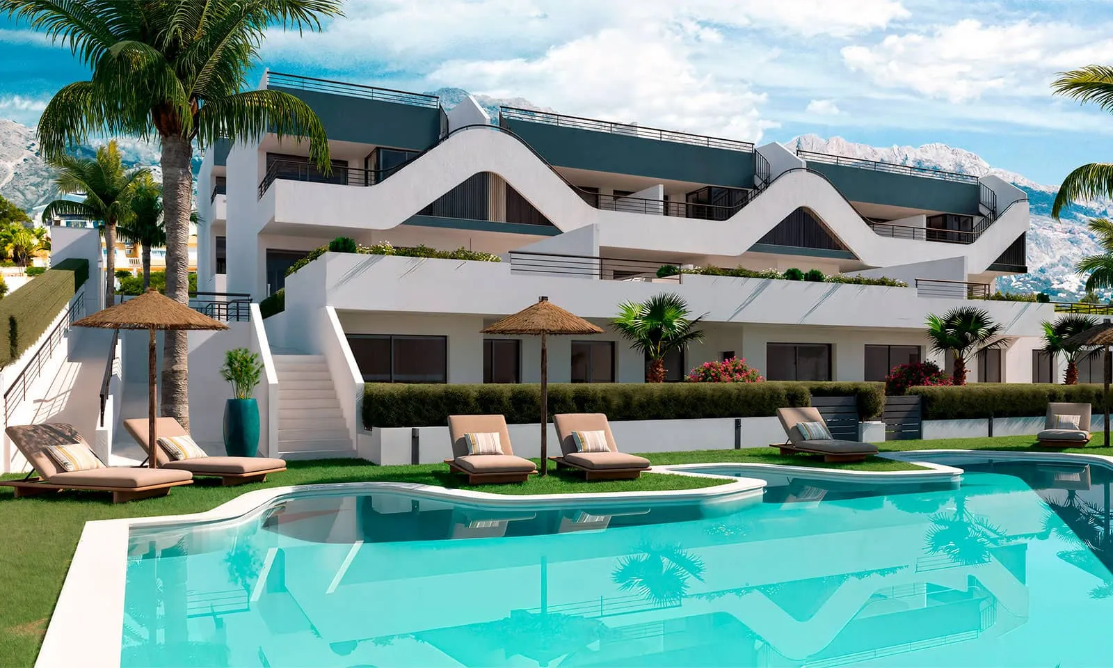 Bungalow planta alta de 2 dormitorios en Alfaz del Pi, Costa Blanca — foto 1 de 1