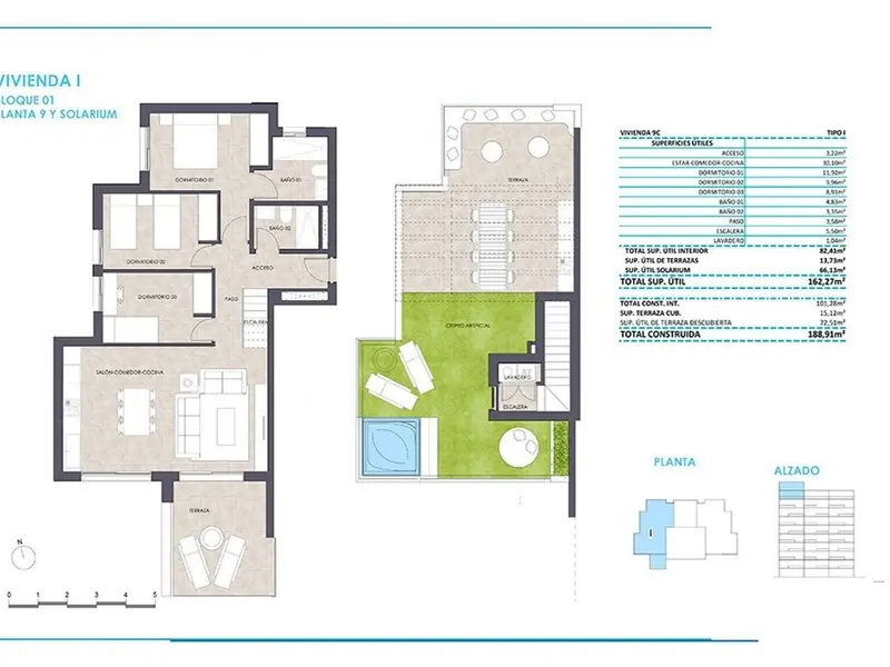 بنتهاوس de 3 dormitorios en Calpe, Costa Blanca — صورة 30 من 30