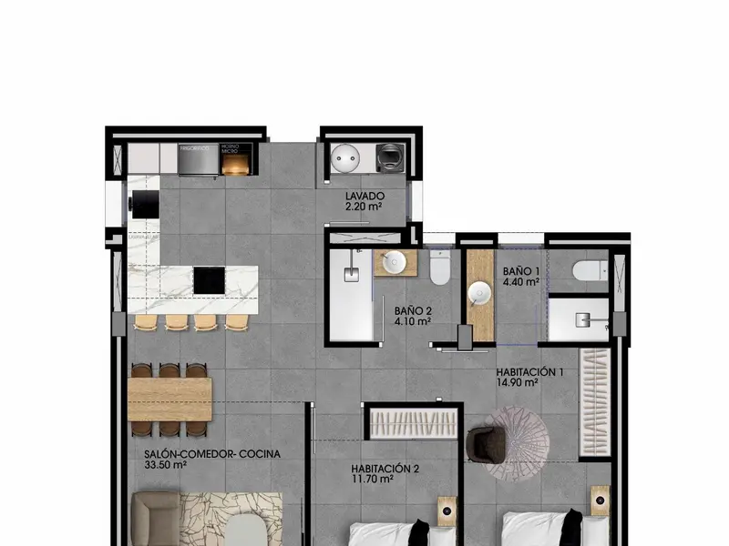 Apartment with 2 bedrooms in Finestrat, Costa Blanca — photo 12 of 12