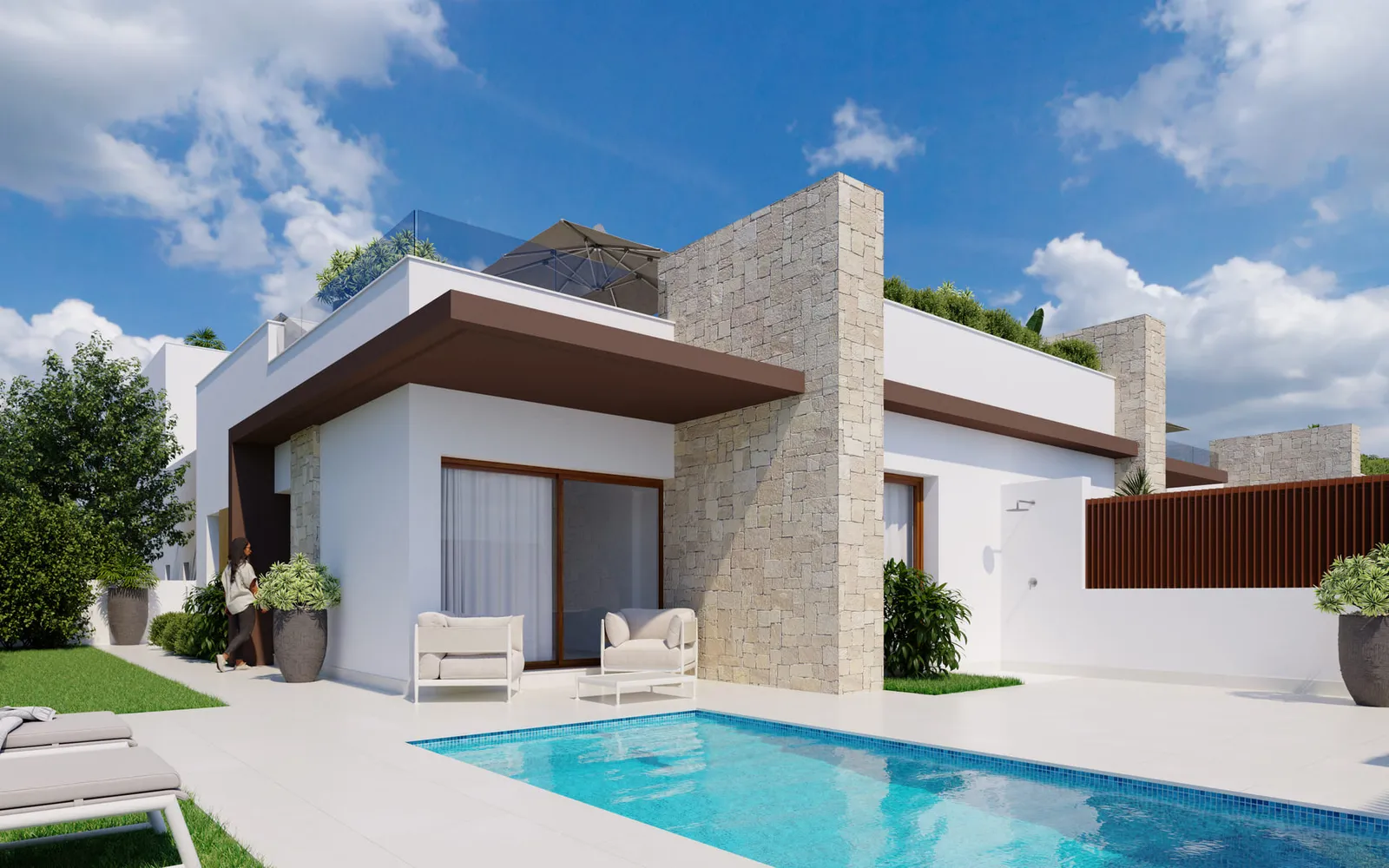 Reihenhaus mit 2 Schlafzimmern in Orihuela Costa, Costa Blanca — Foto 1 von 1