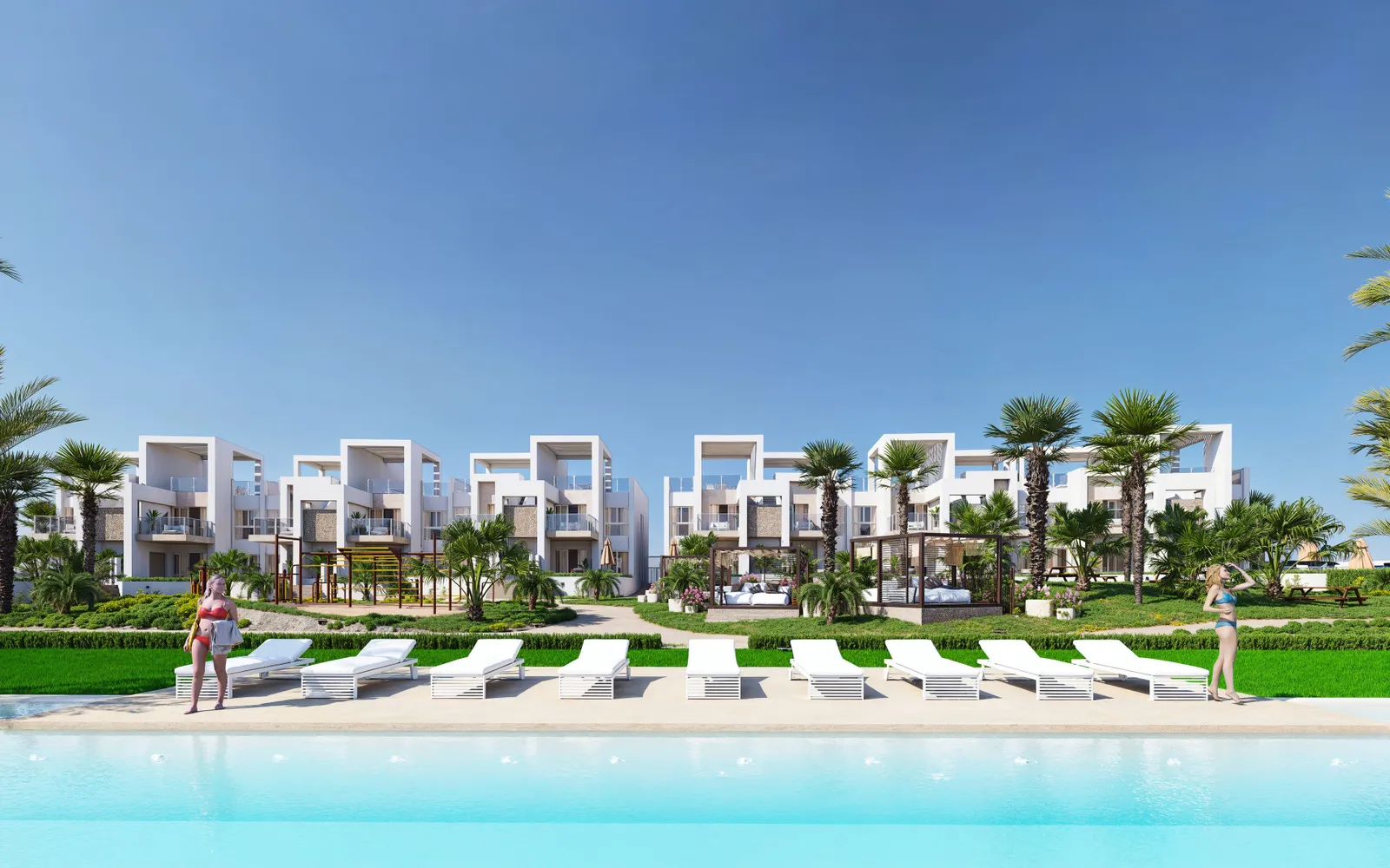 Bungalow Obergeschoss mit 2 Schlafzimmern in Rojales, Costa Blanca — Foto 1 von 1