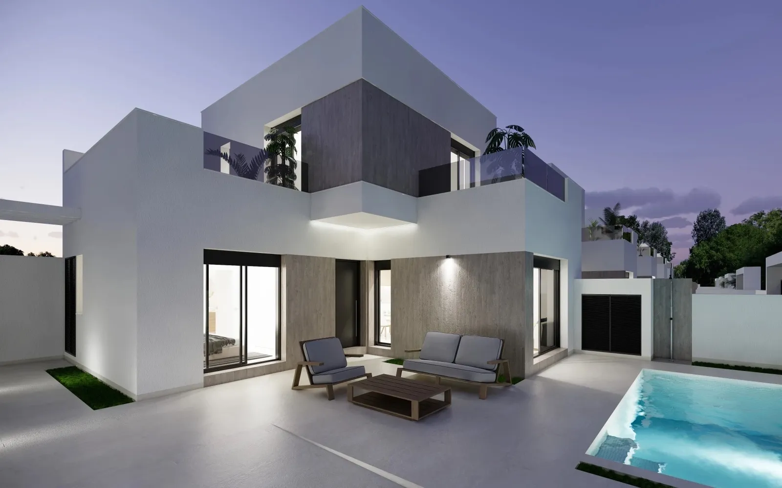 Freistehende Villa mit 3 Schlafzimmern in San Fulgencio, Costa Blanca — Foto 1 von 1