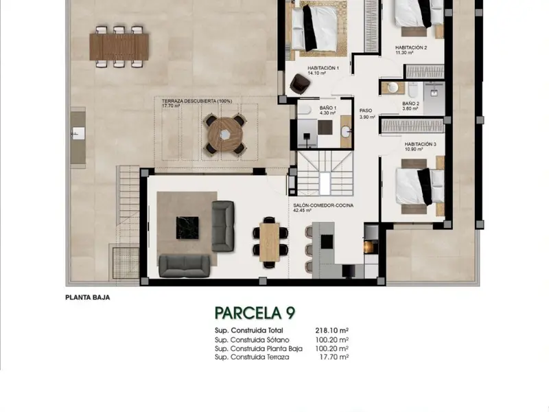 Вилла de 3 dormitorios en Benijófar, Costa Blanca — фото 6 из 7