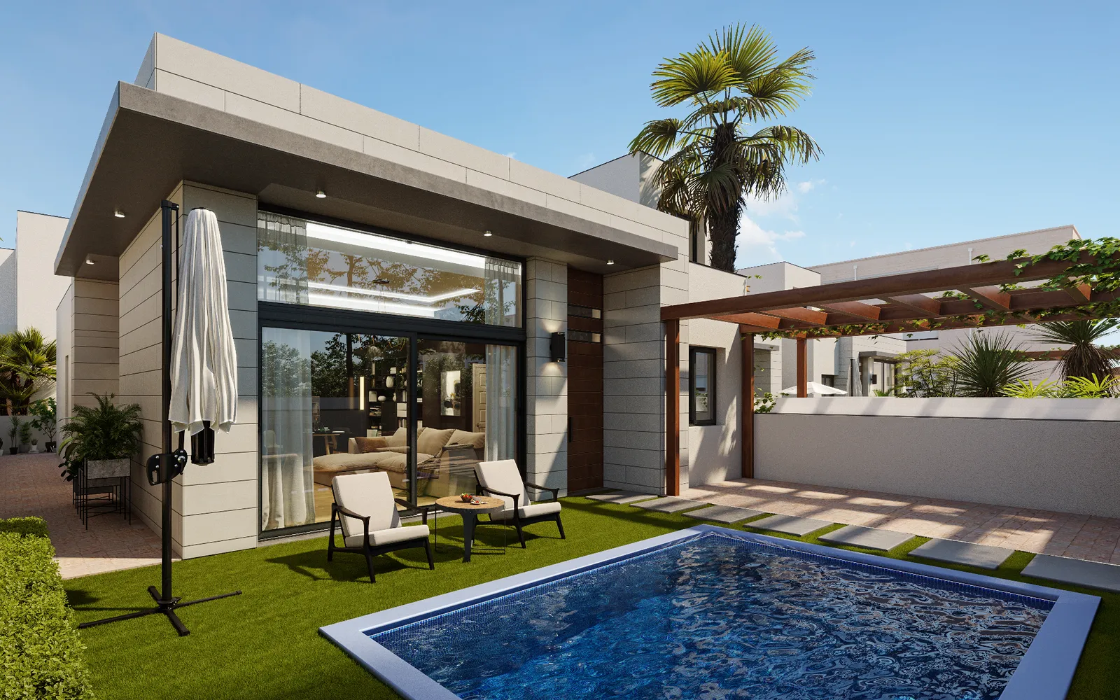 Freistehende Villa mit 3 Schlafzimmern in Pilar de la Horadada, Costa Blanca — Foto 1 von 1