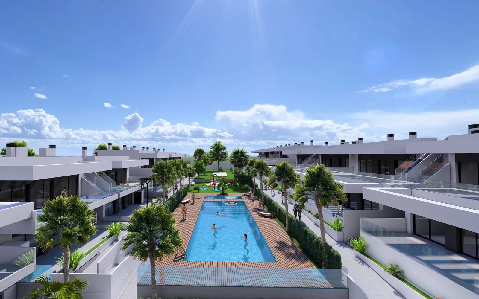 Bungalow Erdgeschoss mit 2 Schlafzimmern in Algorfa, Costa Blanca — Foto 1 von 1
