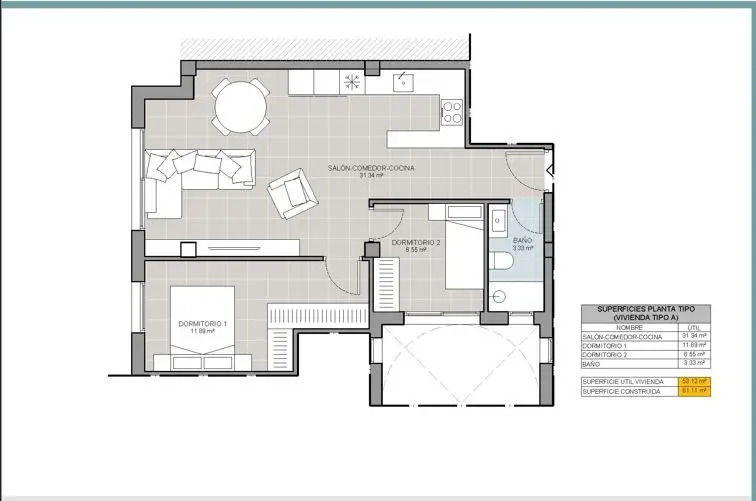 Apartamento de 2 dormitorios en Torrevieja, Costa Blanca — foto 15 de 18