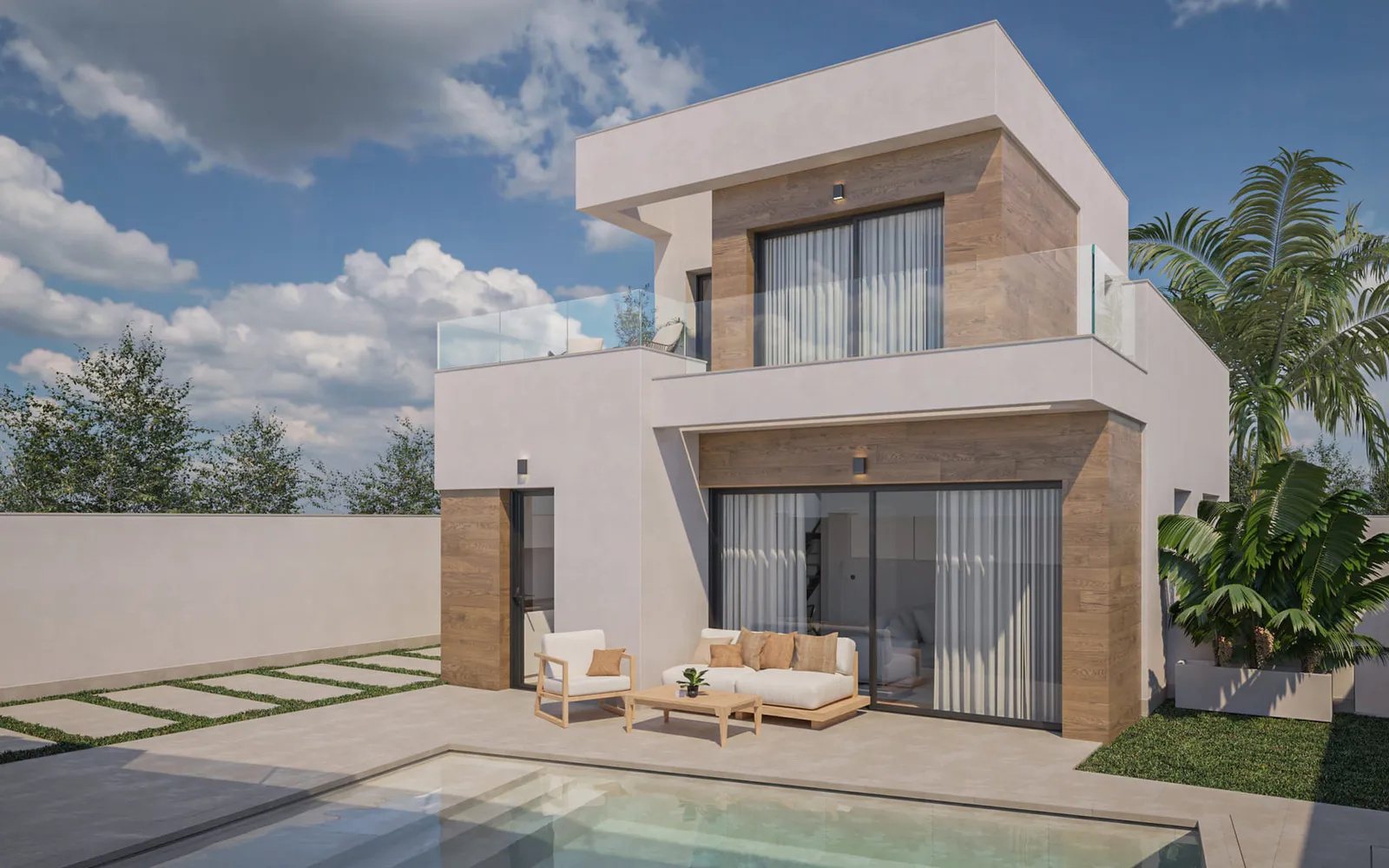 Chalet independiente de 2 dormitorios en Pilar de la Horadada, Costa Blanca — foto 1 de 1