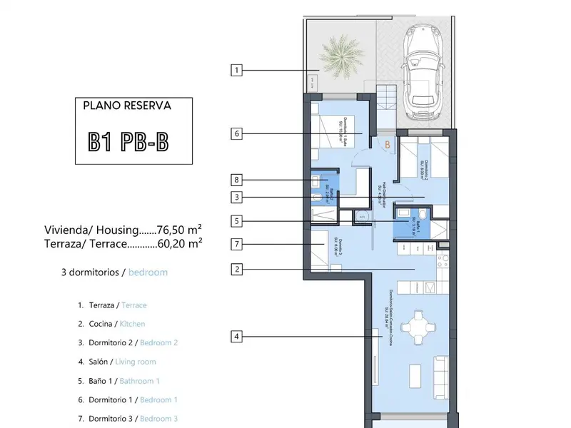 Bungalow de 3 dormitorios en Dolores, Costa Blanca — foto 30 de 30